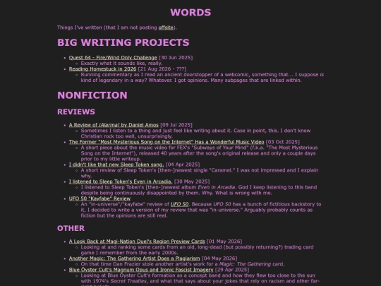 words screenshot