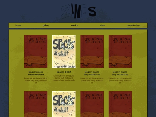 zines screenshot