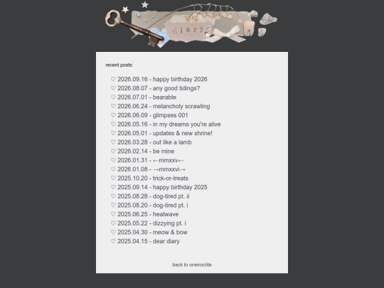 diary screenshot