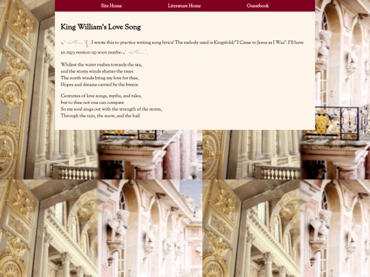 writings/king-williams-love-song screenshot