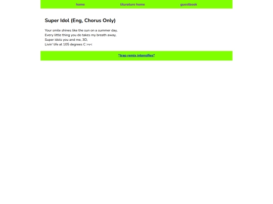 writings/superidol screenshot