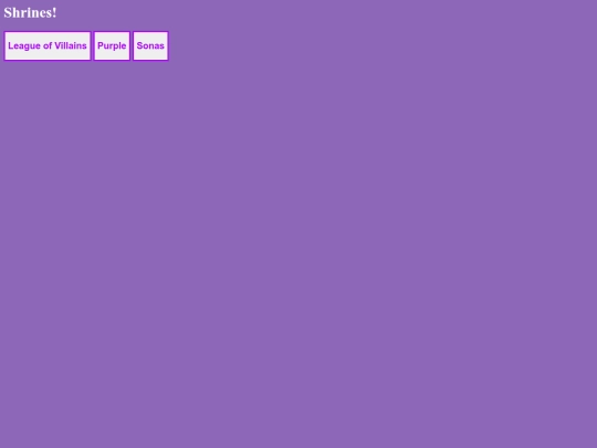 Shrine pages/Shrinehomepage screenshot