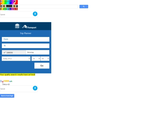 searchtripplanner screenshot