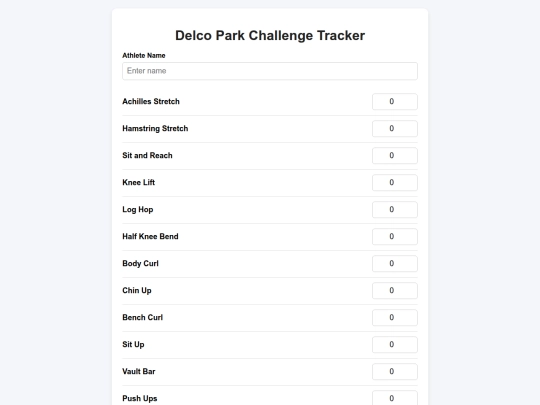 delcochallengetracker screenshot