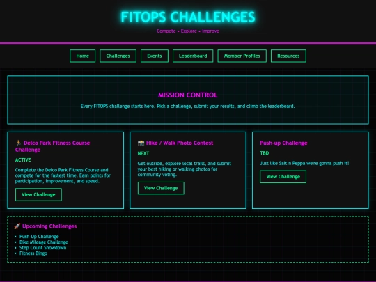 test/FitOpsNeon/challenges screenshot
