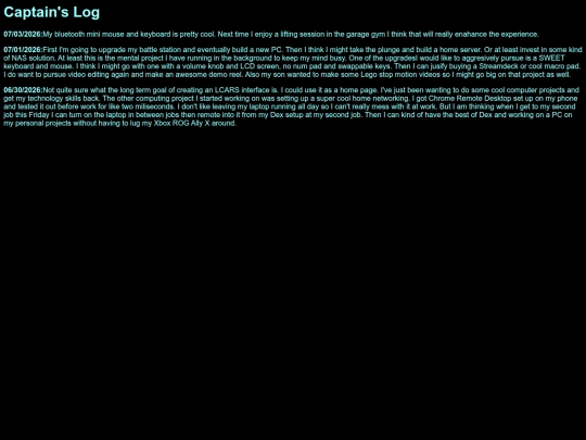 test/LCARS/journal screenshot