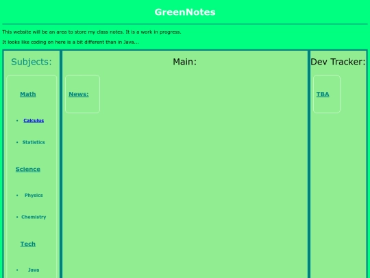 index screenshot