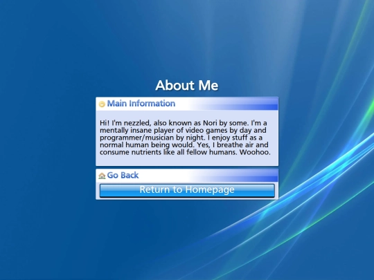 about-me screenshot