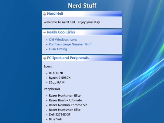 nerd-stuff screenshot