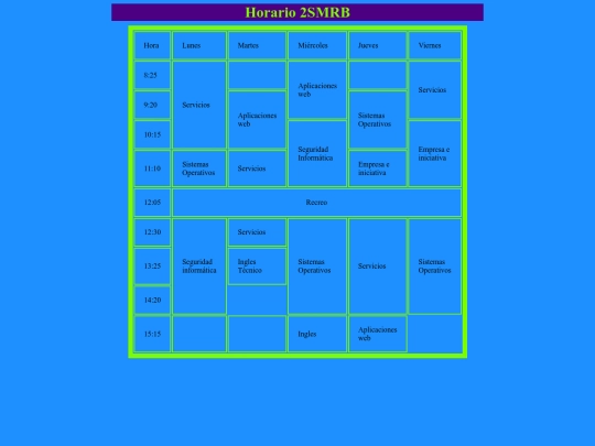proyectotres/horario screenshot