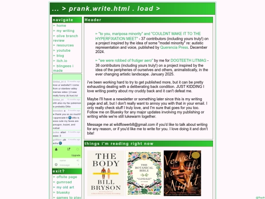 writing screenshot
