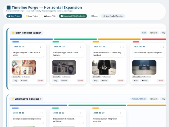 webpages/timelinebuildergen screenshot