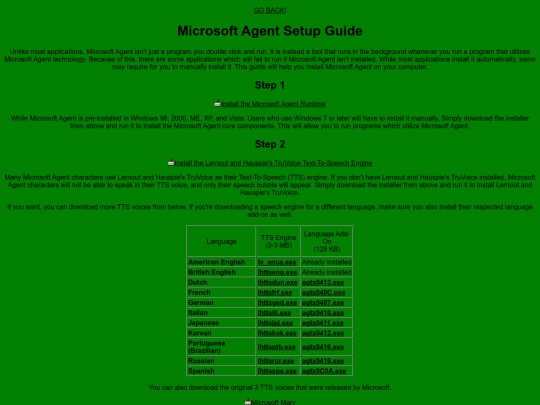 msagent/msagentsetup screenshot