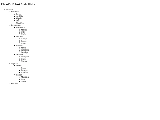 pagines/listas screenshot