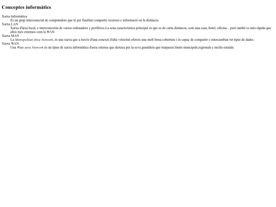 pagines/llistesdefinicio screenshot