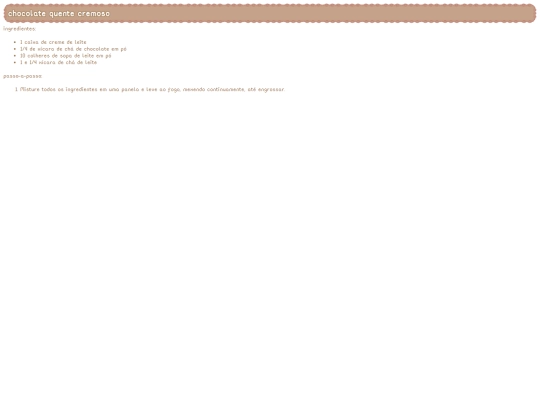 recipes/rec/chocolate_quente screenshot