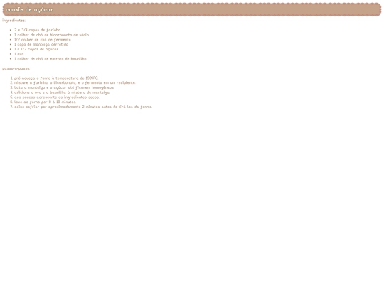 recipes/rec/cookie_de_acucar screenshot