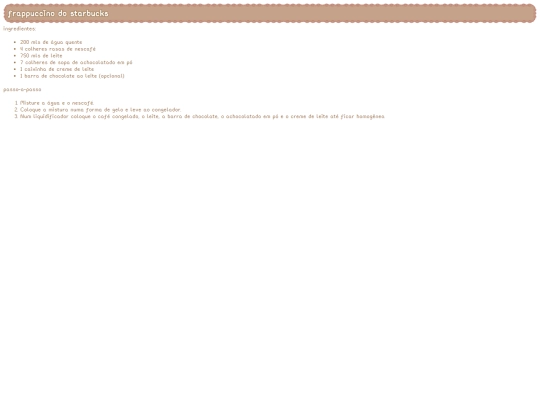 recipes/rec/frappuccino screenshot
