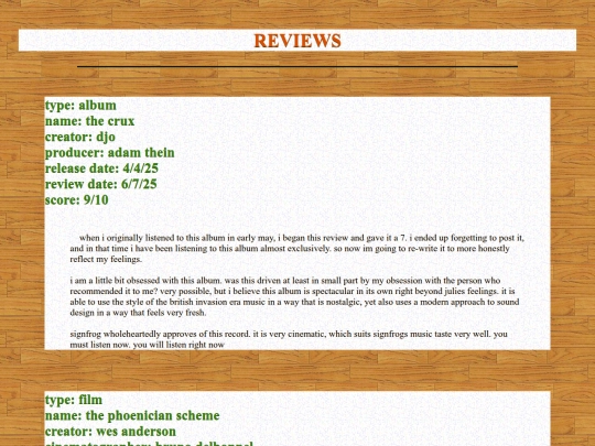 pages/reviews screenshot