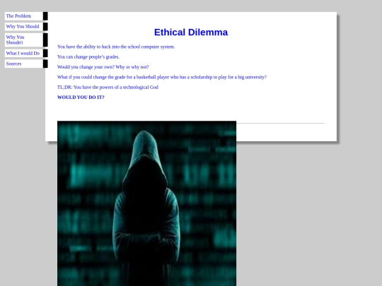 EthicalDelema screenshot