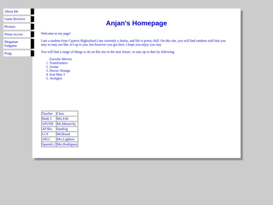 index screenshot