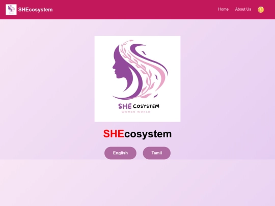 SHEcosystem/first screenshot