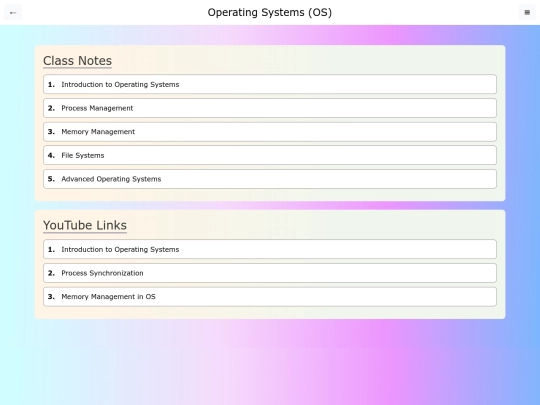 study/os screenshot