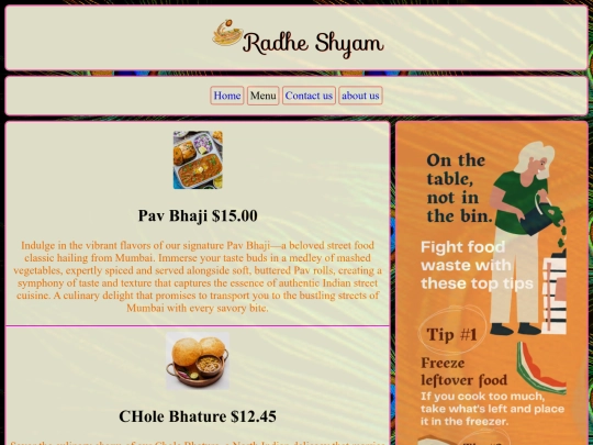 meals screenshot