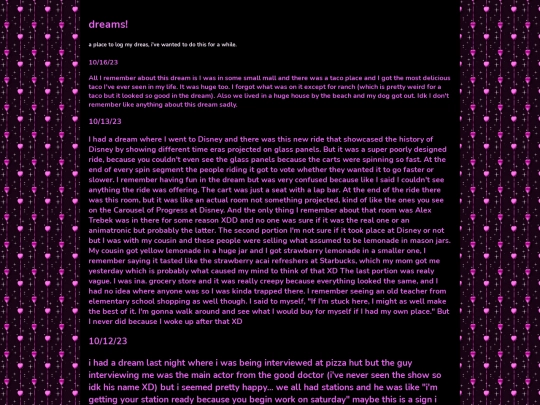 dreamjournal screenshot
