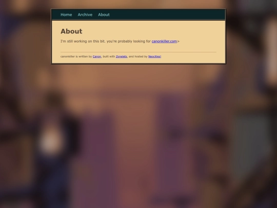 blog/about screenshot