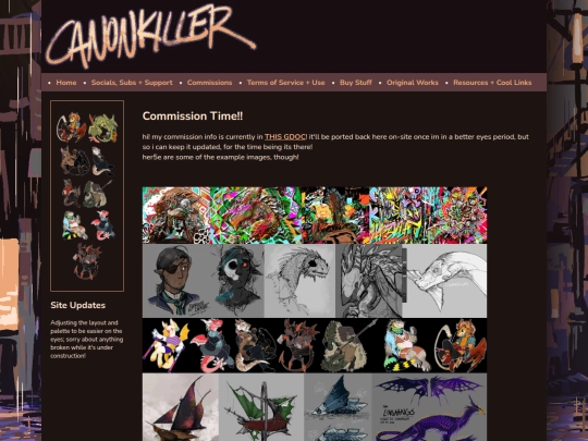 commissions screenshot