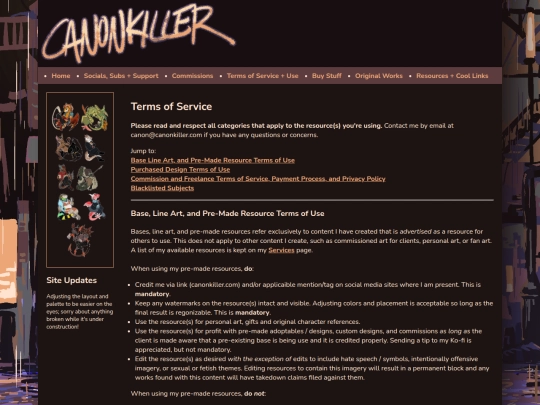 tos screenshot