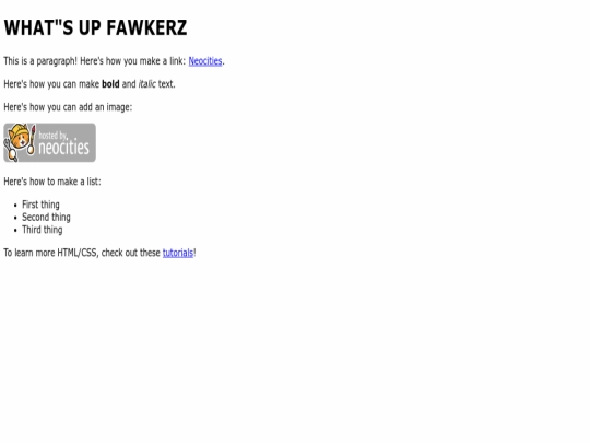 index screenshot
