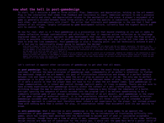 post-design/post-gamedesign screenshot