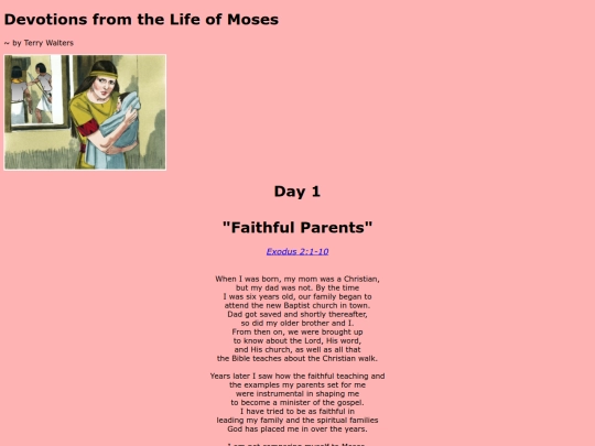Moses Devotions/day1 screenshot