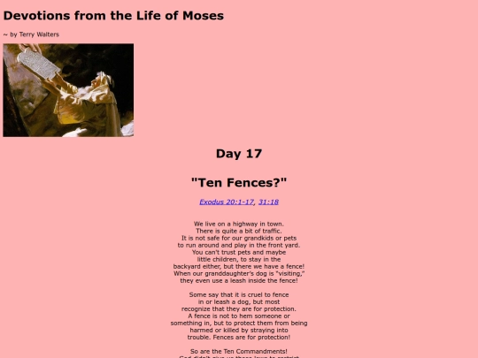 Moses Devotions/day17 screenshot