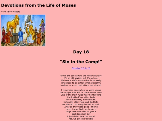 Moses Devotions/day18 screenshot
