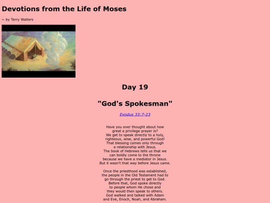 Moses Devotions/day19 screenshot