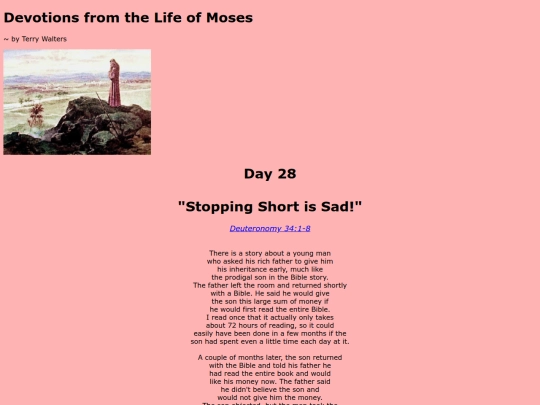 Moses Devotions/day28 screenshot