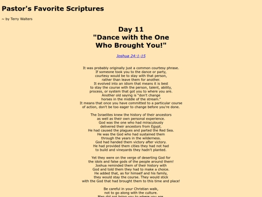 PastorsFavorites/day11 screenshot