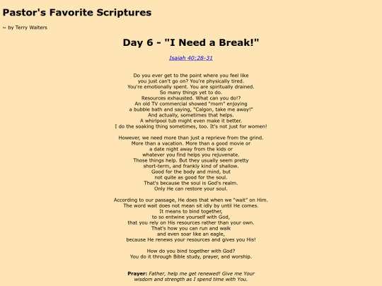 PastorsFavorites/day6 screenshot