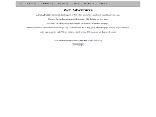 webadventures screenshot