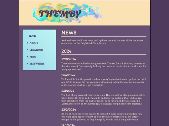 about/news screenshot