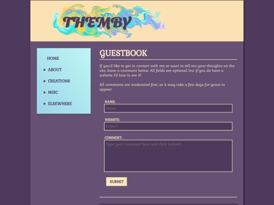 guestbook screenshot
