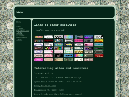 links screenshot