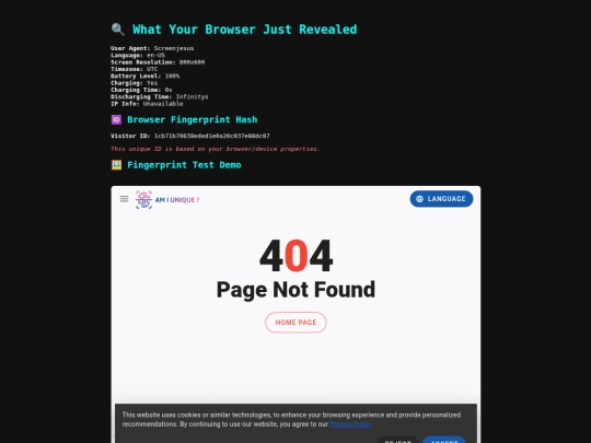 temp/your_info screenshot