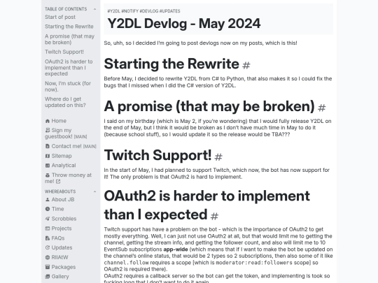 blogs/y2dl-devlog-may-2024 screenshot