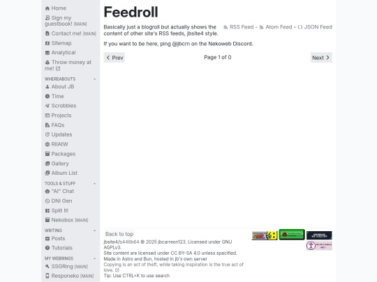 feedroll screenshot