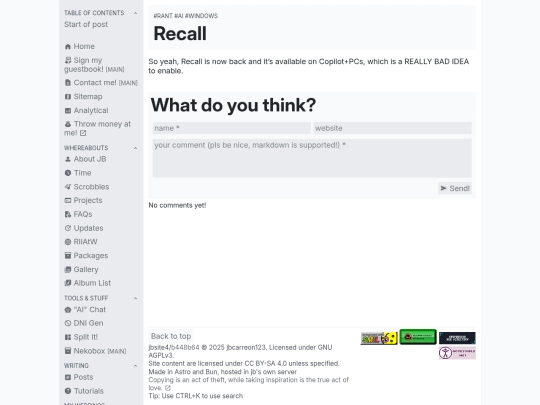 wip-posts/recall screenshot