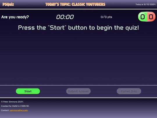 PSQuiz screenshot